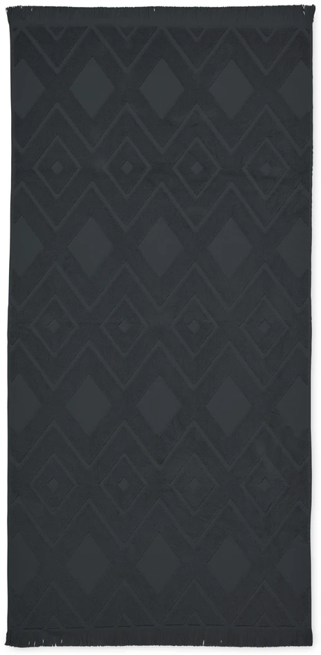Alba - Badhandduk, 70x140 cm - Svart