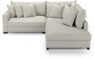 Rossi - 2-sits soffa med divan höger - Vit