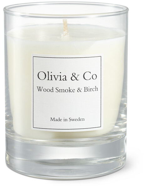 Olivia & Co - Doftljus, H 10 cm, brinntid 50 h - Vit