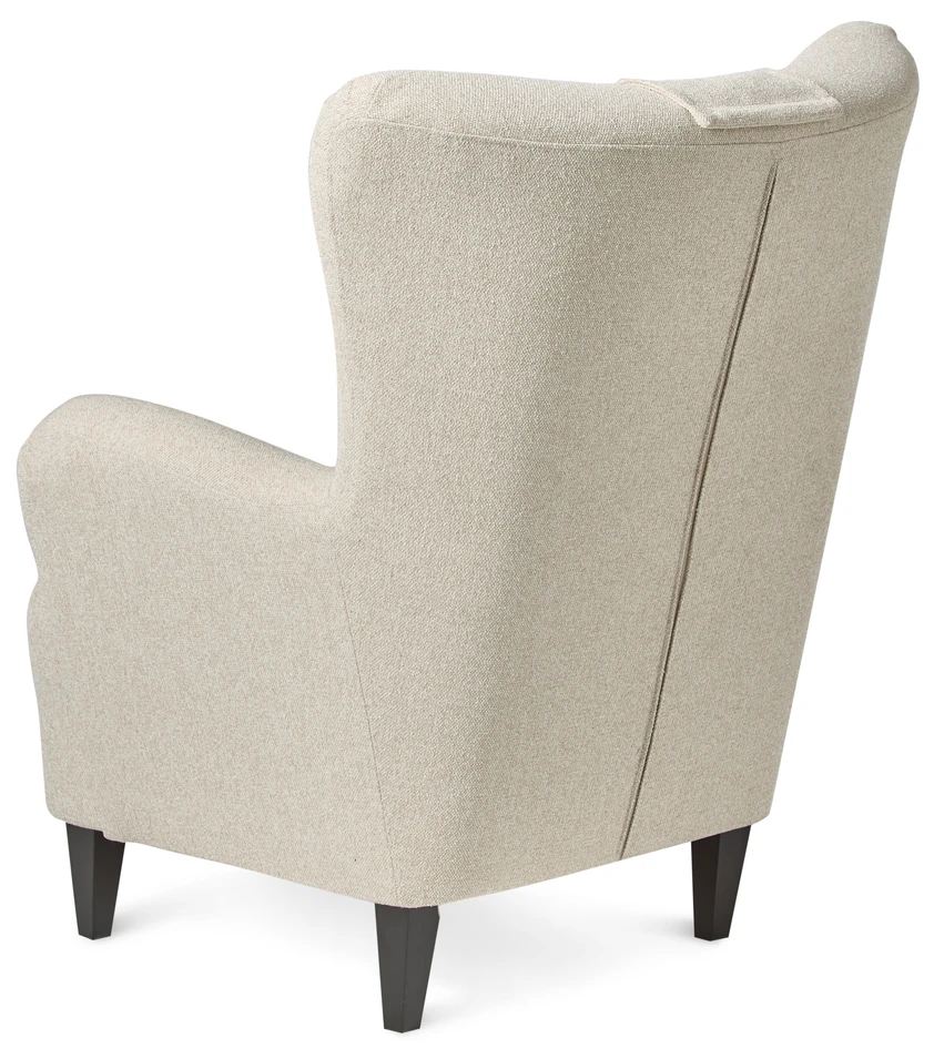 Elin - Fåtölj med fotpall - Beige