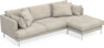Harper - 4-sits med schäslong höger  - Beige