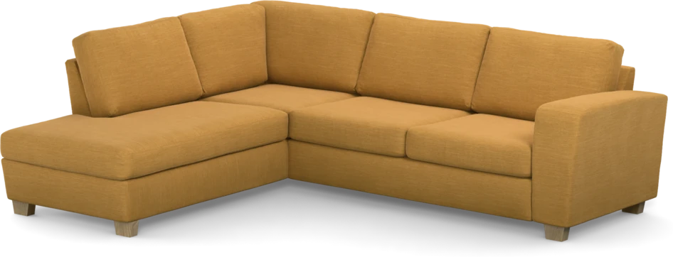 Friday - 2,5-sits soffa med divan vänster - Gul