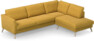 Bridge - 3-sits soffa med divan höger - Gul