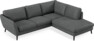 Madison - 2-sits soffa med divan höger - Grå