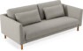 Willow - 3-sits soffa, hel dyna, fast klädsel - Beige