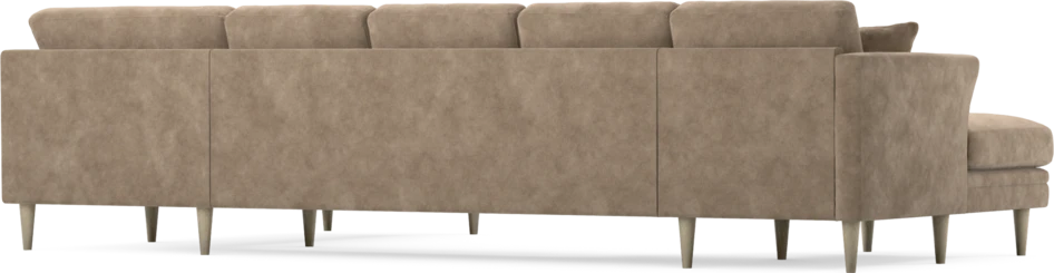 Eden - 3-sits soffa med schäslong vänster och divan höger - Beige