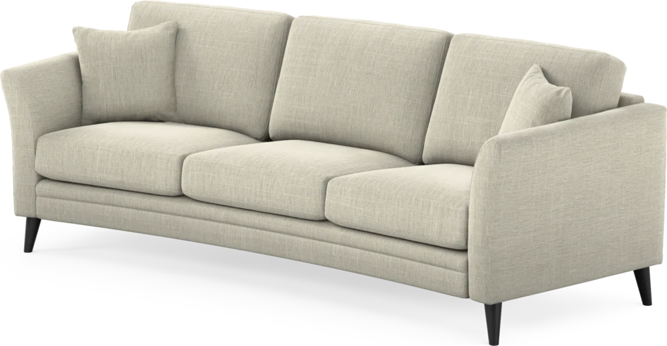 Eden - 3-sits soffa svängd - Beige