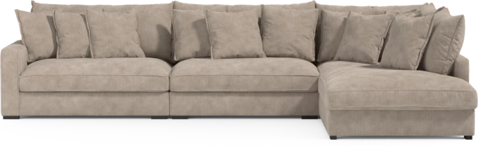 Rossi, 4-sits soffa med divan höger