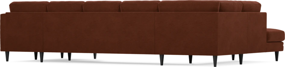 Eden - 3-sits soffa med divan vänster och schäslong höger - Orange