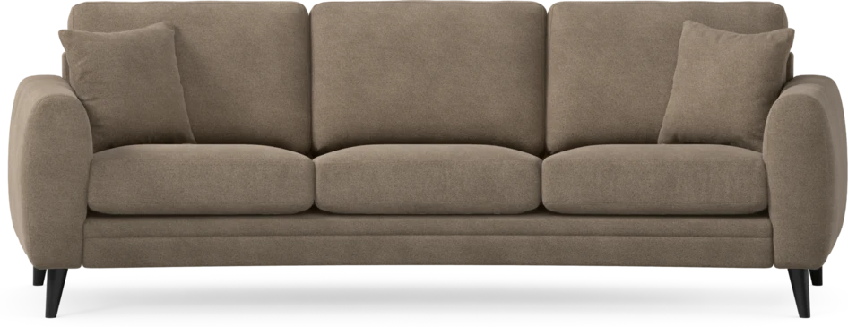Eden - 3-sits soffa svängd - Brun
