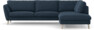 Madison Lux - 3-sits soffa med divan höger - Blå
