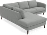 Madison - 2-sits soffa med divan vänster - Grå