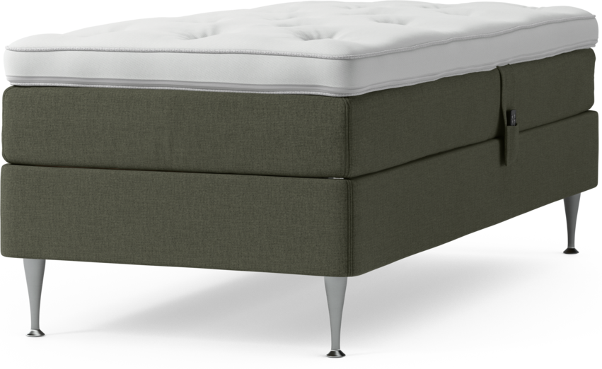 Delux Sense - Ställbar säng, enkelsäng med bäddmadrass och sängben