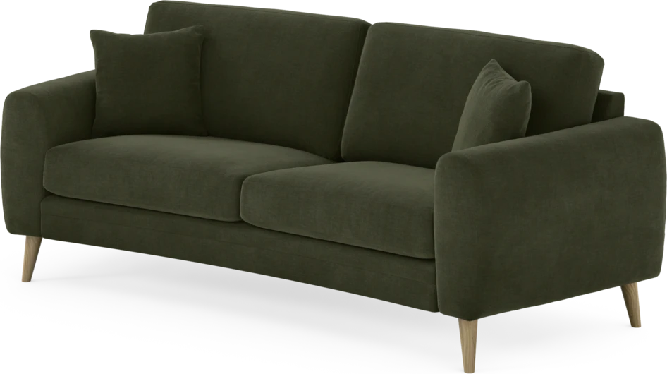 Eden - 2,5-sits soffa svängd - Grön