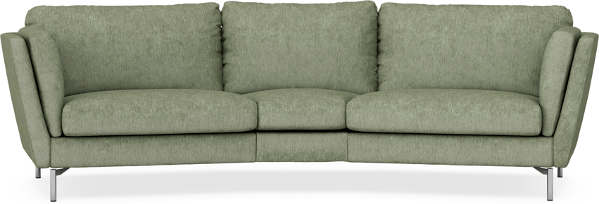 Madison - 3-sits soffa svängd, 90 cm - Grön