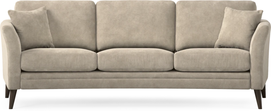 Eden - 3-sits soffa svängd - Beige