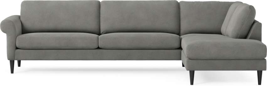 Bridge - 4-sits soffa med divan höger - Grå