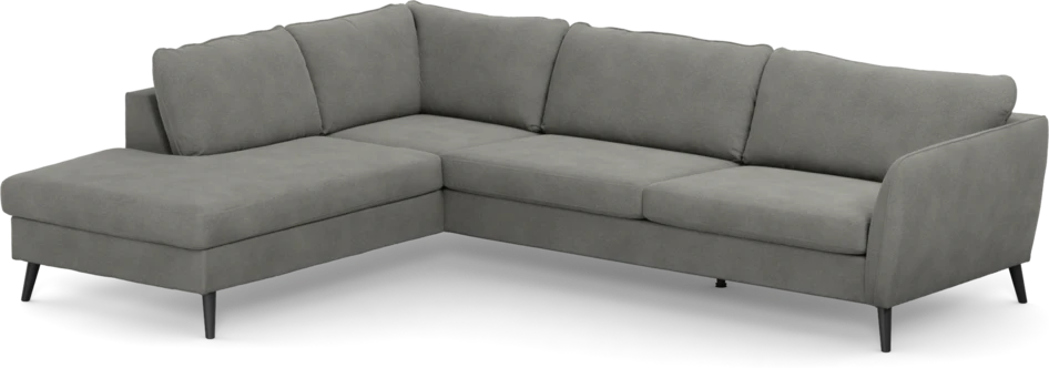 County - 2,5-sits soffa med divan vänster - Grå