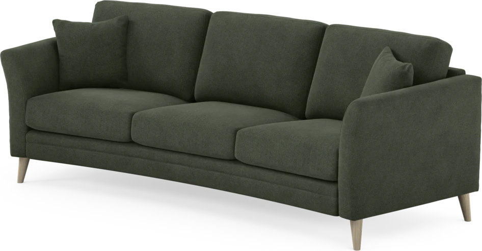 Eden - 3-sits soffa svängd - Grön