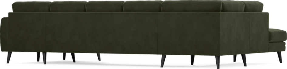 Eden - 3-sits soffa med divan vänster och schäslong höger - Grön