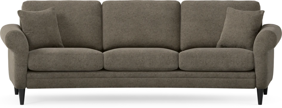 Eden - 3-sits soffa svängd - Brun