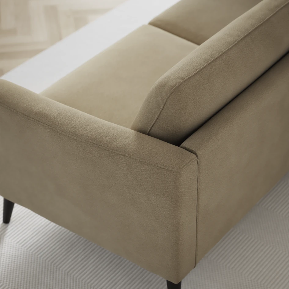 Bridge - 3-sits soffa svängd - Beige