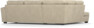 Friday - 2,5-sits soffa med divan vänster - Beige