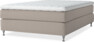 Delux Sense - Kontinentalsäng, enkelsäng 140 cm med bäddmadrass - Beige