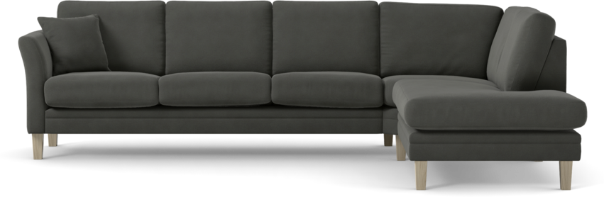 Eden - 3-sits soffa med divan - Grå