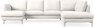 Madison Lux - 2-sits soffa med schäslong vänster och divan höger - Beige