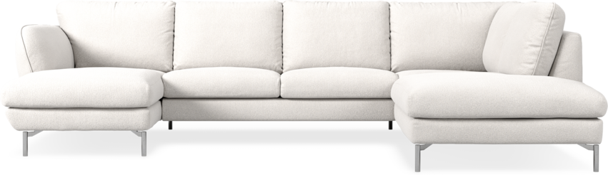 Madison Lux - 2-sits soffa med schäslong vänster och divan höger - Beige