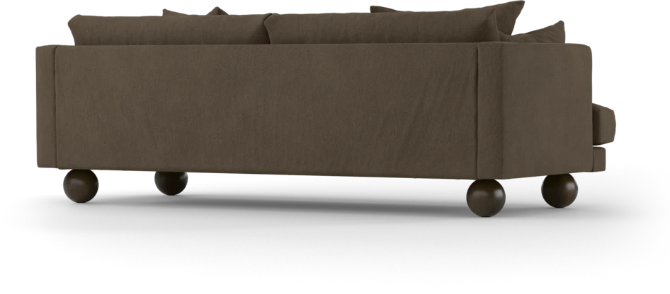 Harper - 3-sits soffa, hel dyna - Brun