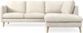Madison Lux - 2-sits soffa med divan höger - Vit