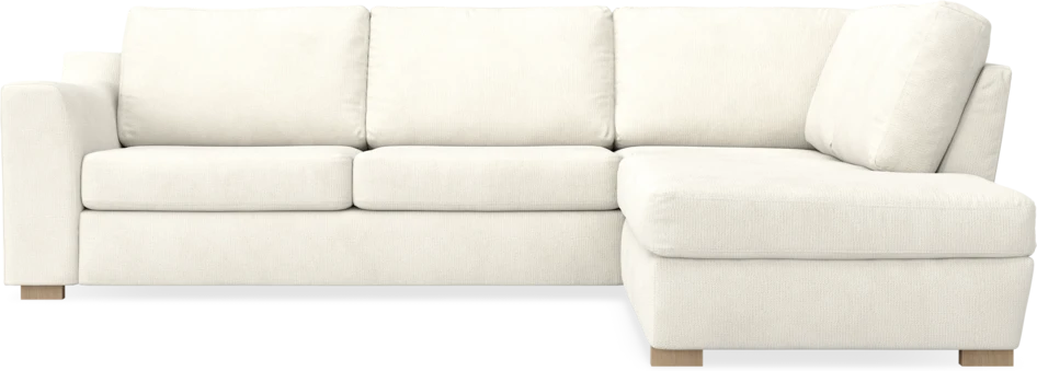 Friday - 2,5-sits soffa med divan höger - Vit