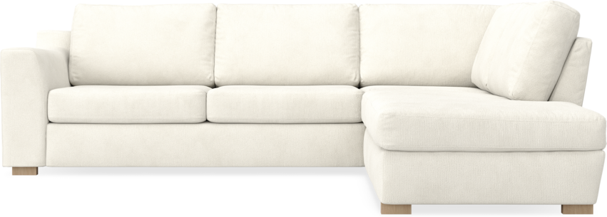 Friday - 2,5-sits soffa med divan höger - Vit