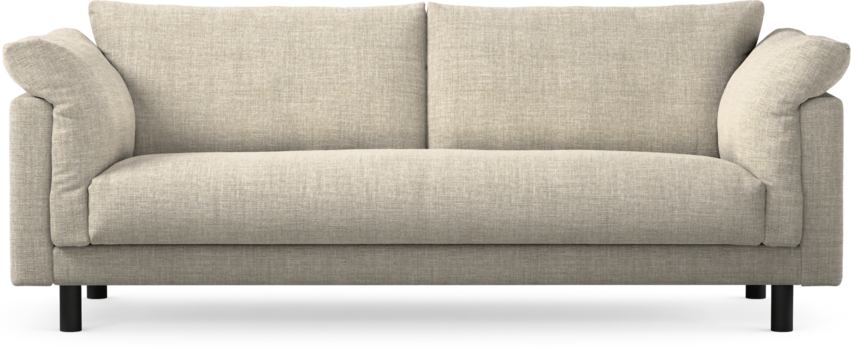 Cherrie - 3-sits soffa, hel dyna, fast klädsel - Beige