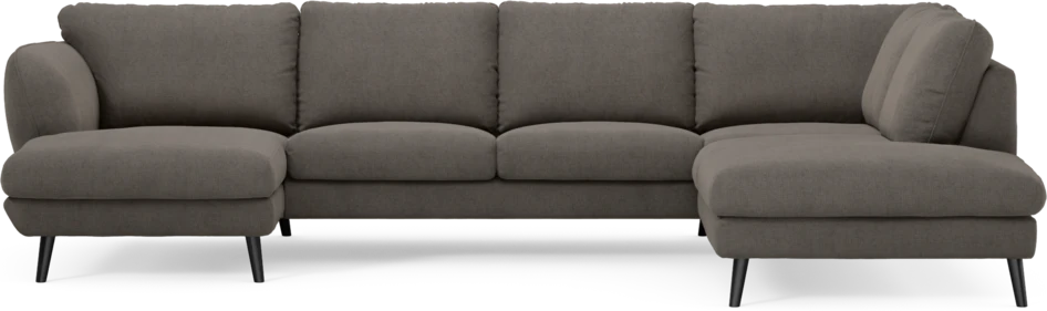 Madison Lux - 2-sits soffa med schäslong vänster och divan höger - Brun