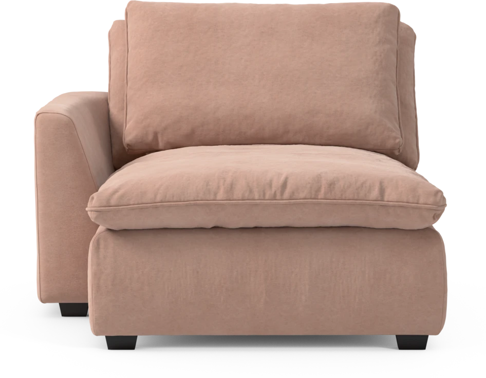 Bellora - Schäslong med armstöd vänster - Rosa