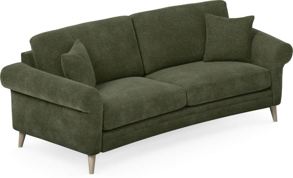 Eden - 2,5-sits soffa svängd - Grön