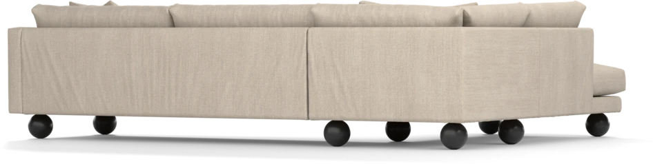 Harper - 3-sits soffa med divan vänster - Beige