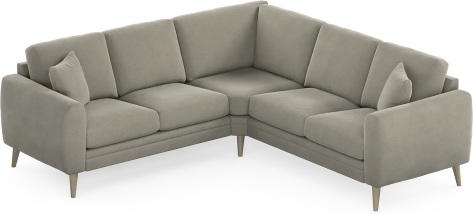 Eden - Hörnsoffa, 2+2-sits - Brun