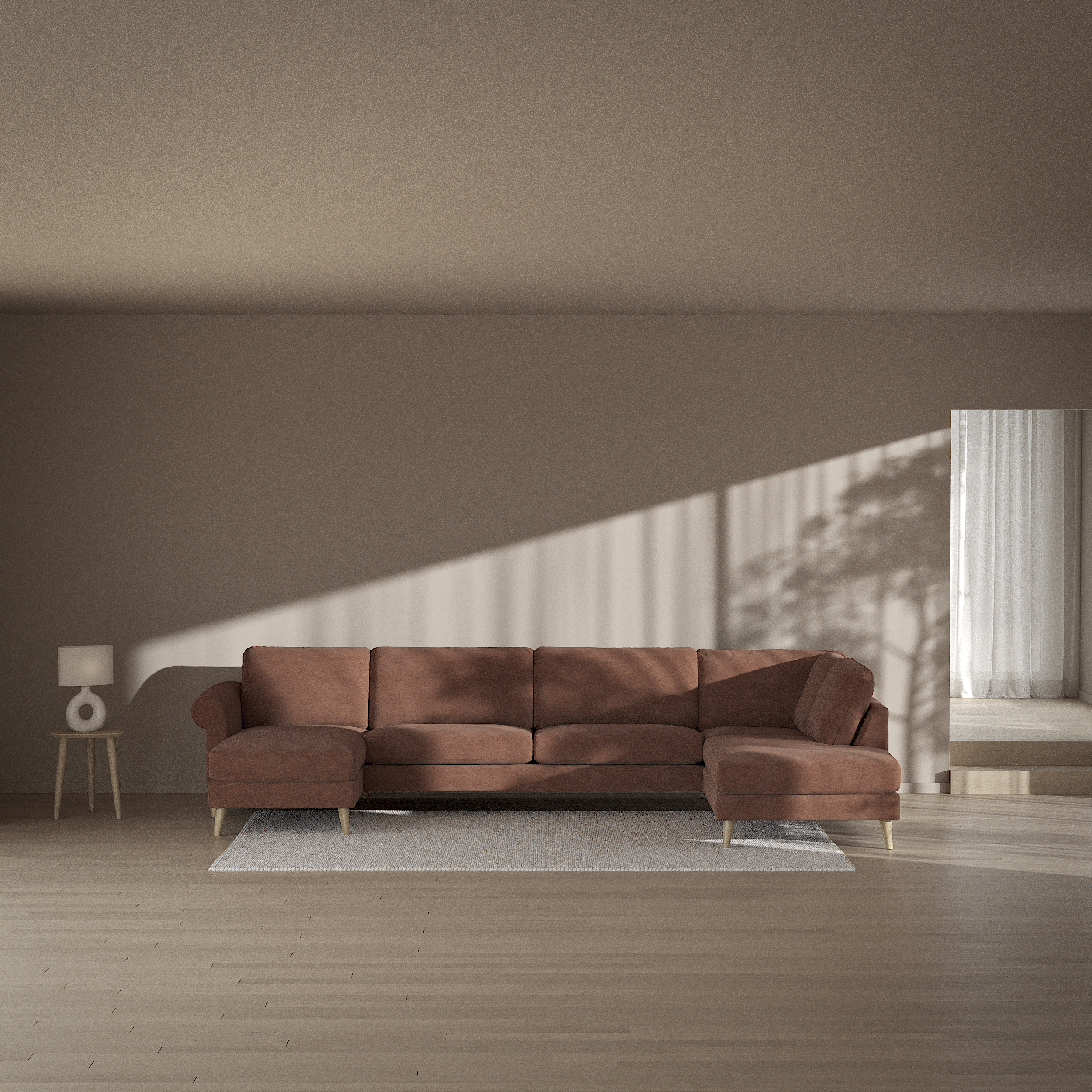 Bridge - 3-sits soffa med schäslong vänster och divan höger - inspiration