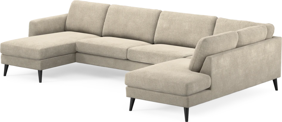 Bridge - 3-sits soffa med schäslong vänster och divan höger - Beige