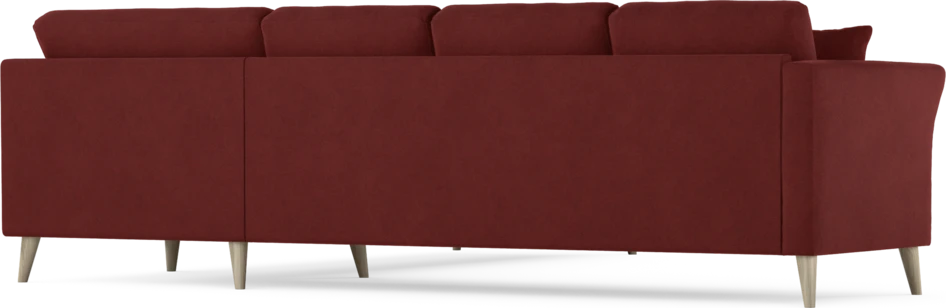 Eden - Hörnsoffa, 3+3-sits - Röd