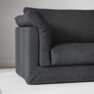 Cherrie - 3-sits soffa med kappa - Svart