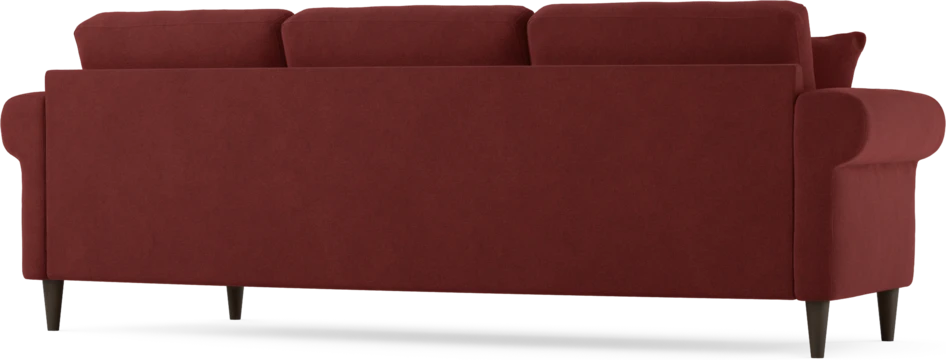 Eden - 3-sits soffa svängd - Röd