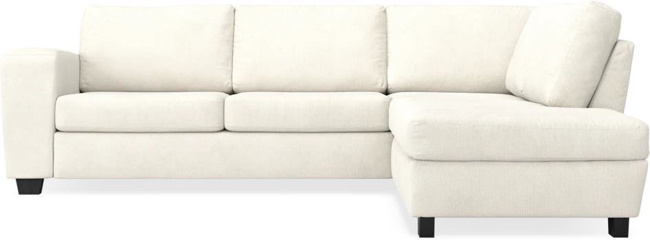 Friday - 2,5-sits soffa med divan höger - Vit