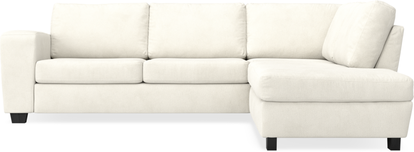 Friday - 2,5-sits soffa med divan höger - Vit