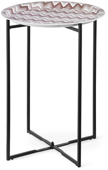 Zacharias/Tray - Brickbord, Ø 38, H 50 cm - Beige