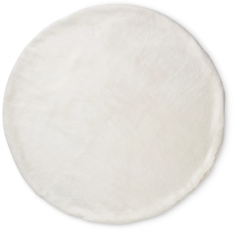 Meja - Julgransmatta, Ø 110 cm - Vit